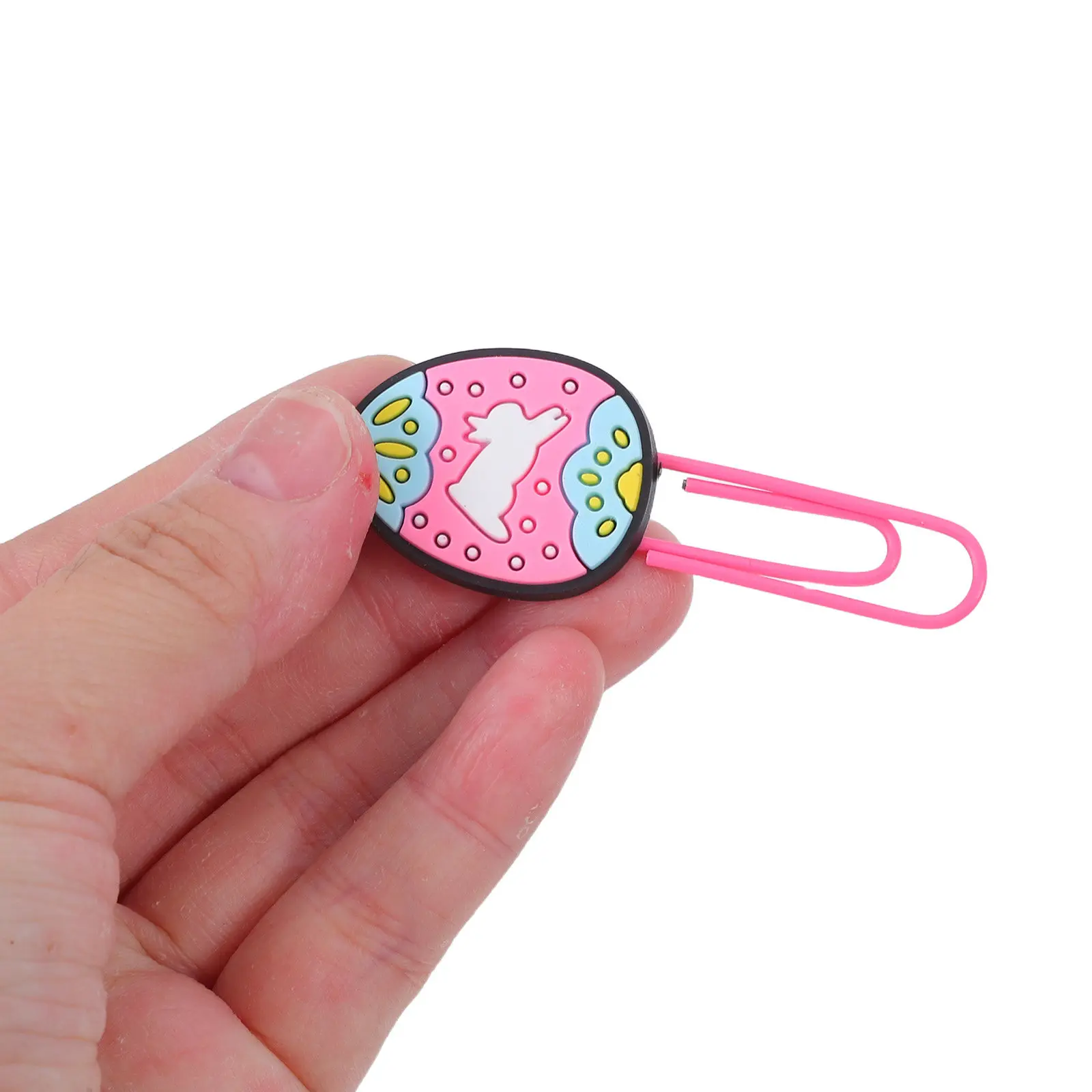 

30PCS Easter Paperclips Party Favor Bunny Egg Carrot Shaped Paper Clips Decorative Bookmarks Clips Page Markers Memo Paper Clips