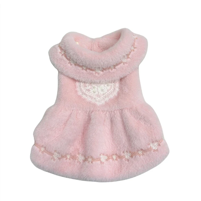 

Handmade pet custom clothes, dog warm skirts, Maltese winter cat clothing