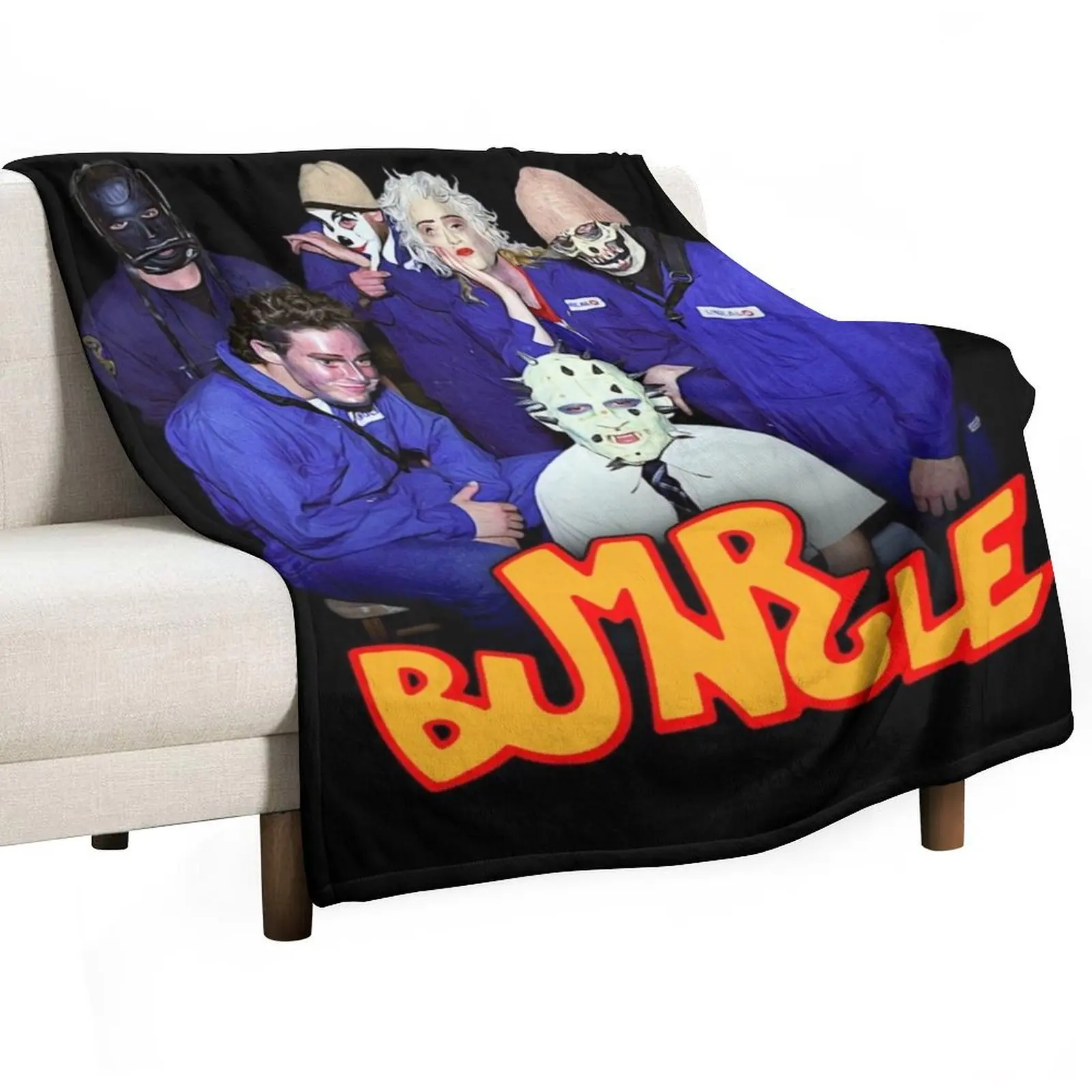 

Mr. Bungle 'Band Portrait' Throw Blanket Decorative Sofa Loose Luxury Throw Hairys Blankets