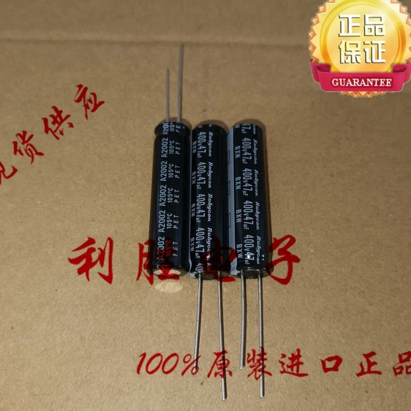 5PCS 47UF 400V Ruby RUBYCON capacitor 400V 47UF high-frequency