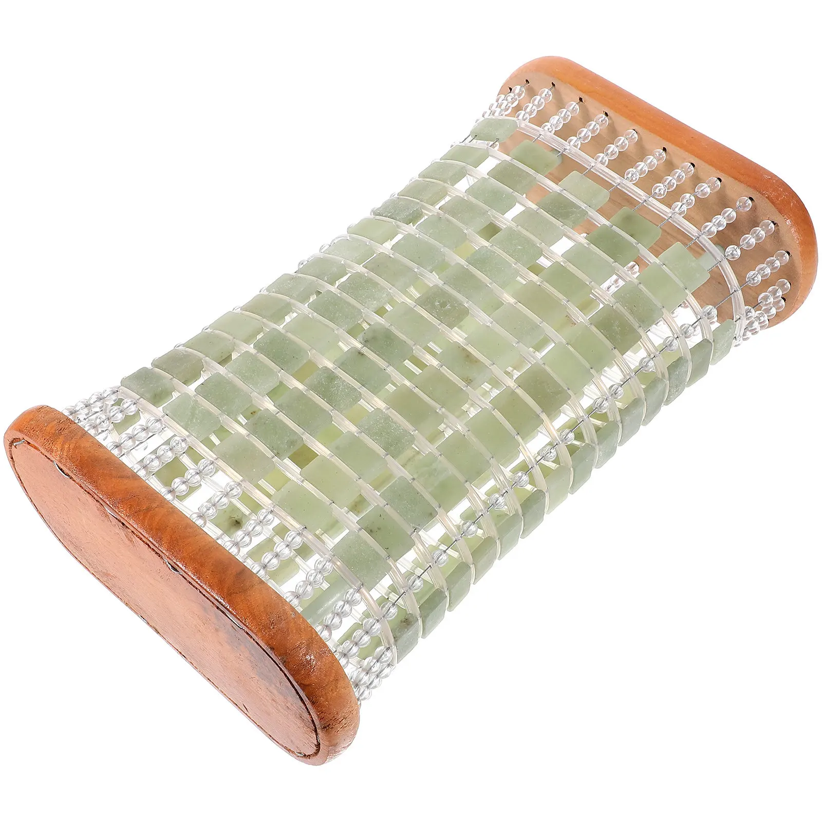 Jade Sleeping Pillow Natural Jade Wood Cooling Pillow Lightweight Breathable Structure for Bedroom Dorm Hotel Elderly Comfort
