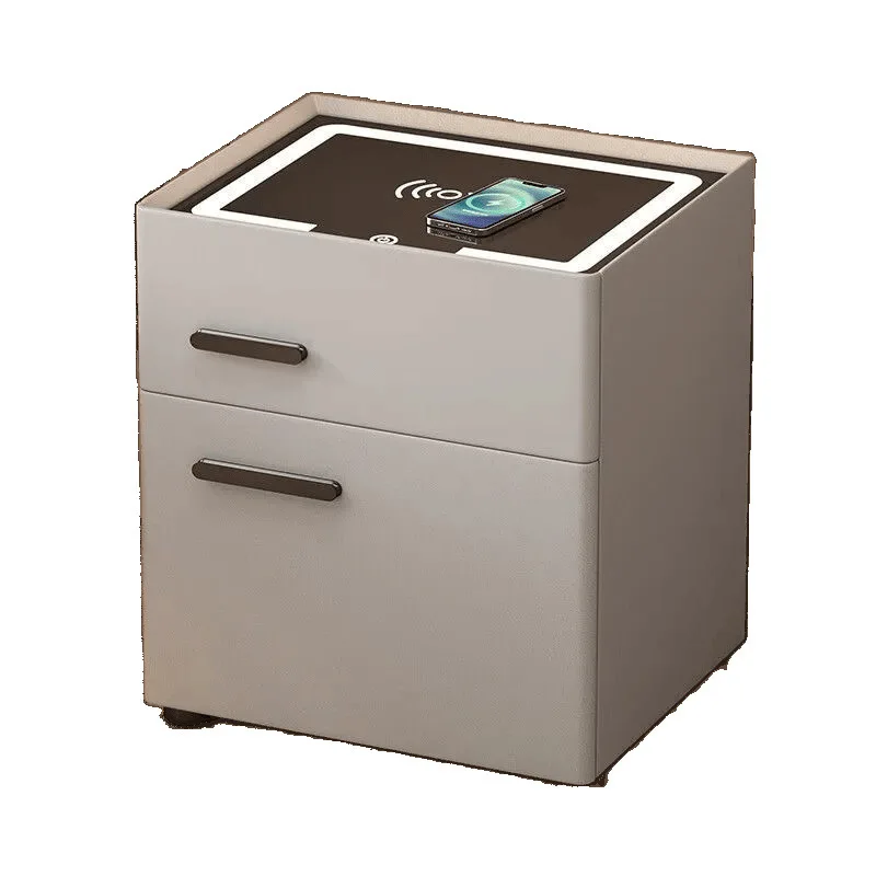 

Smart bedside safe, household bedside safe, combination lock, integrated bedroom wireless charging bedside table