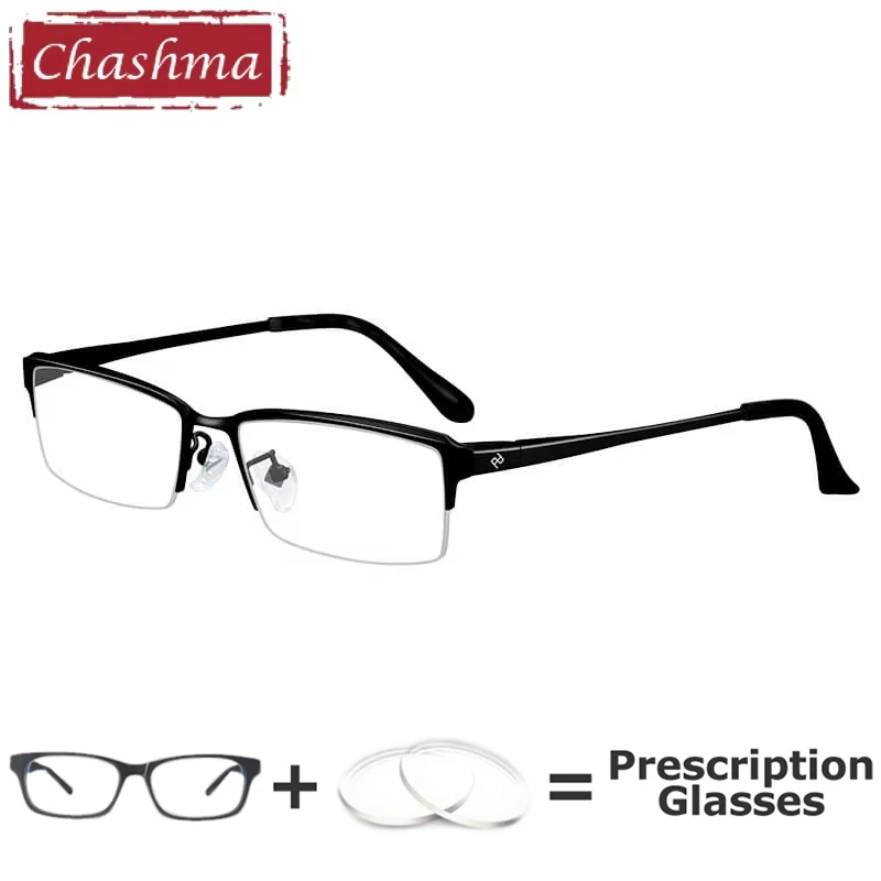 

Chashma очки по рецепту из чистого титана мужские очки для близорукости высшего качества ультра легкие цифровые мультифокальные очки для мужчин