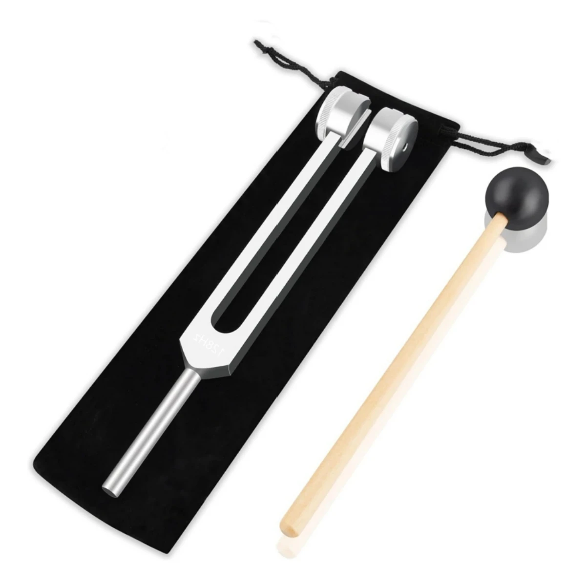 Miwayer 128Hz Tuning Fork Set -Acoustic Tuning Fork - Professional Sound Therapy Tool for Chakra Balancing & Stress Reduction