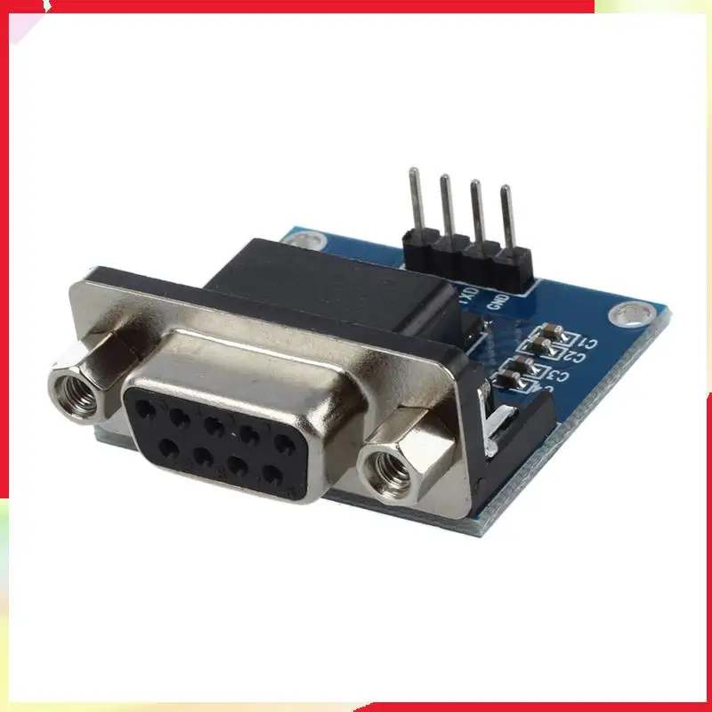 B18B 10X MAX3232 RS232 Serial Port To TTL Converter Module DB9 Connector W/ 4 Jump Cables