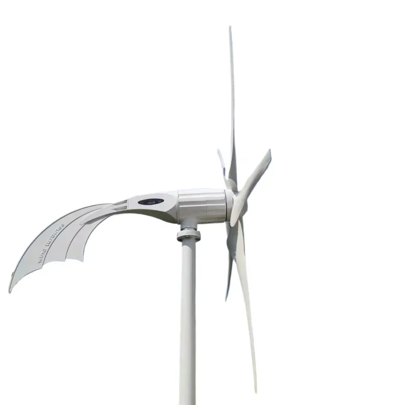 1kw wind turbine household wind-solar hybrid wind turbine outdoor solar automatic five-leaf