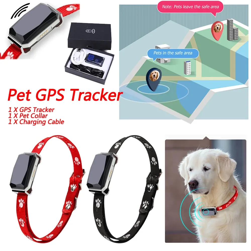 Gps Tracker Long Distance Ip67 Waterproof Wifi Wearable Tracking Anti Lost Collar Positioning Gps Tracker for Dogs Pet Supplies