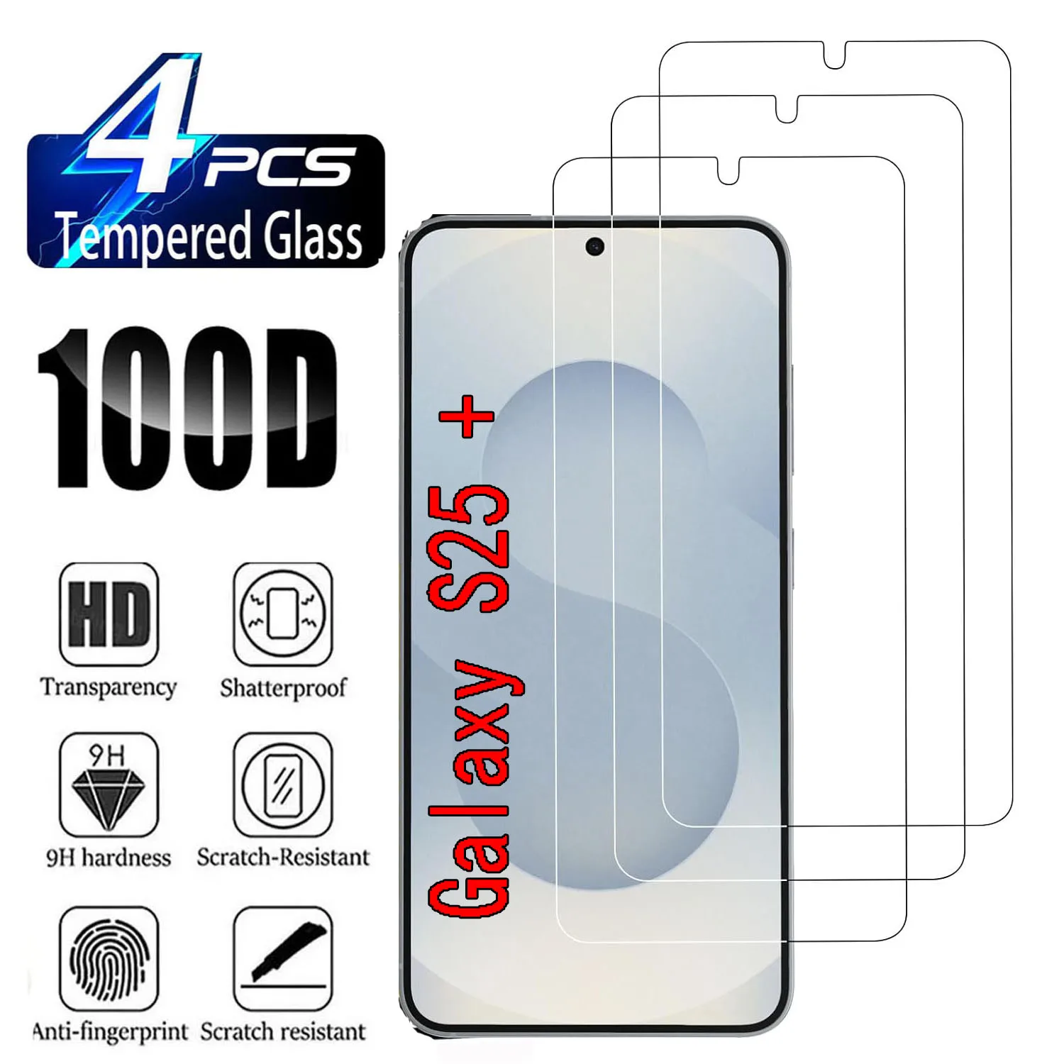 

For Samsung Galaxy S25 + 5G 9H Screen Protector Film