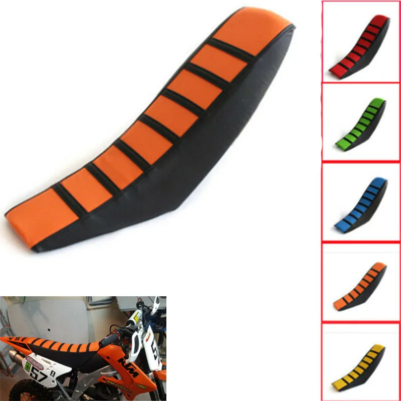 hot sales 5 Color Universal Leather Gripper Soft Seat Cover For WR YZF CRF   SUZKI Motocross Motorcycle Off Road