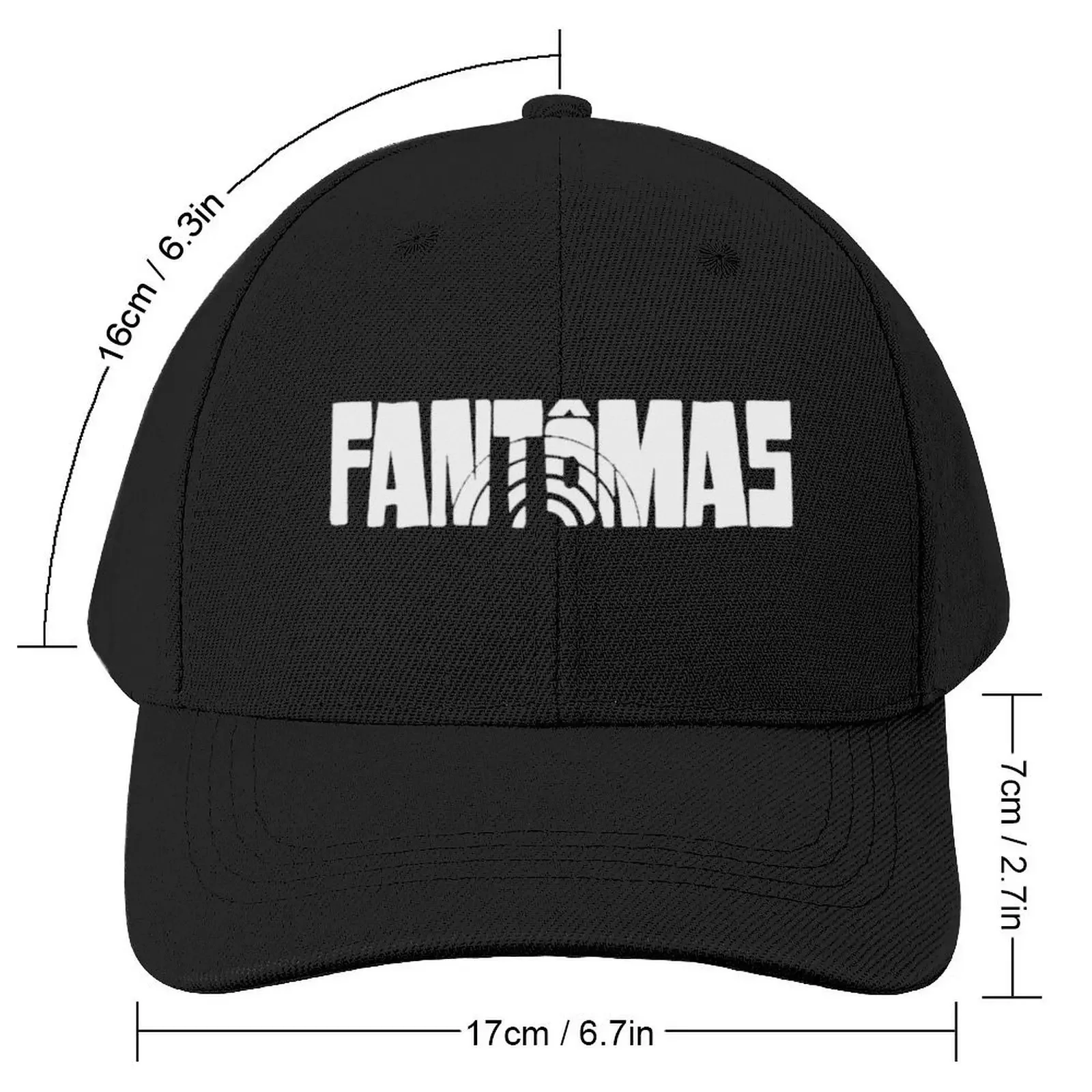 Fantomas logo Baseball Cap western Hat Trucker Hat Visor Women's Beach Outlet 2025 Men's