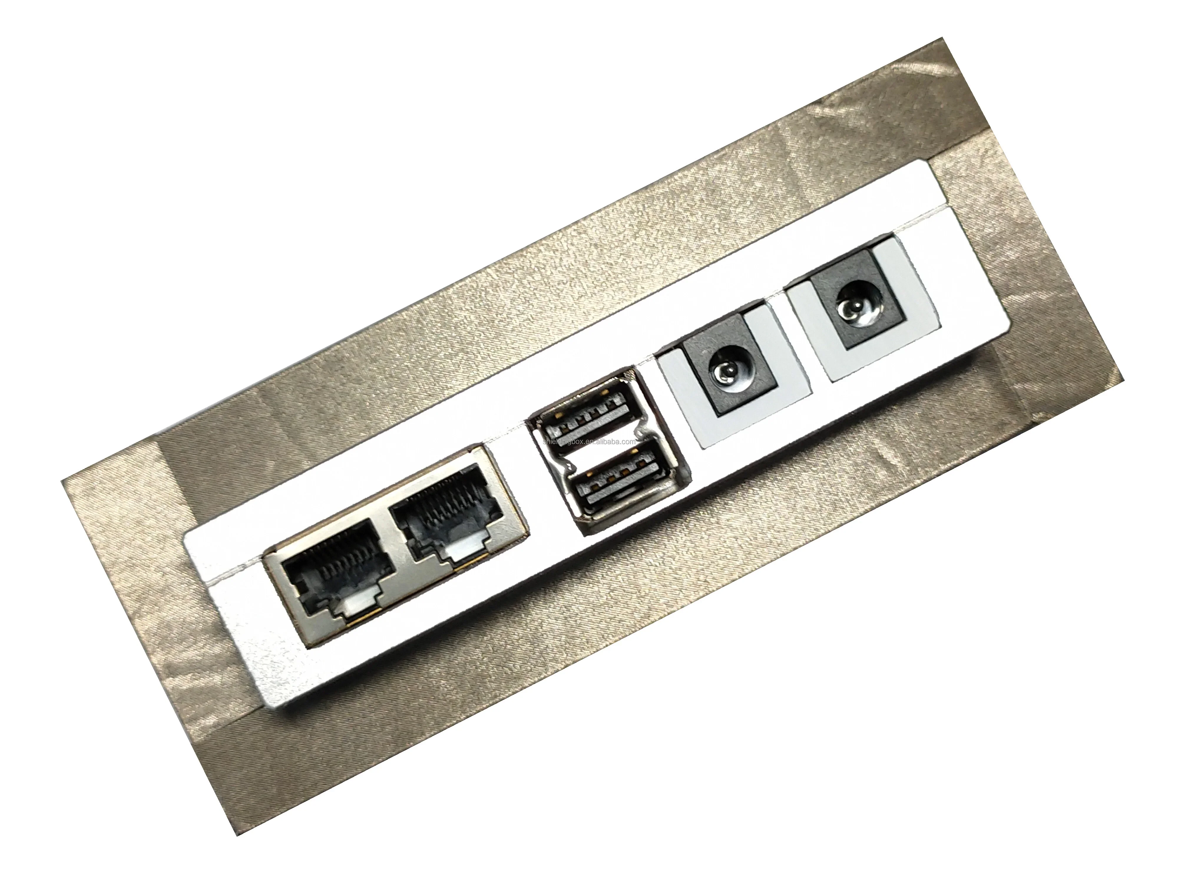 Filtro personalizado 6 en 1 USB*2+RJ45*2+DC*2 filtro para caja protectora RF