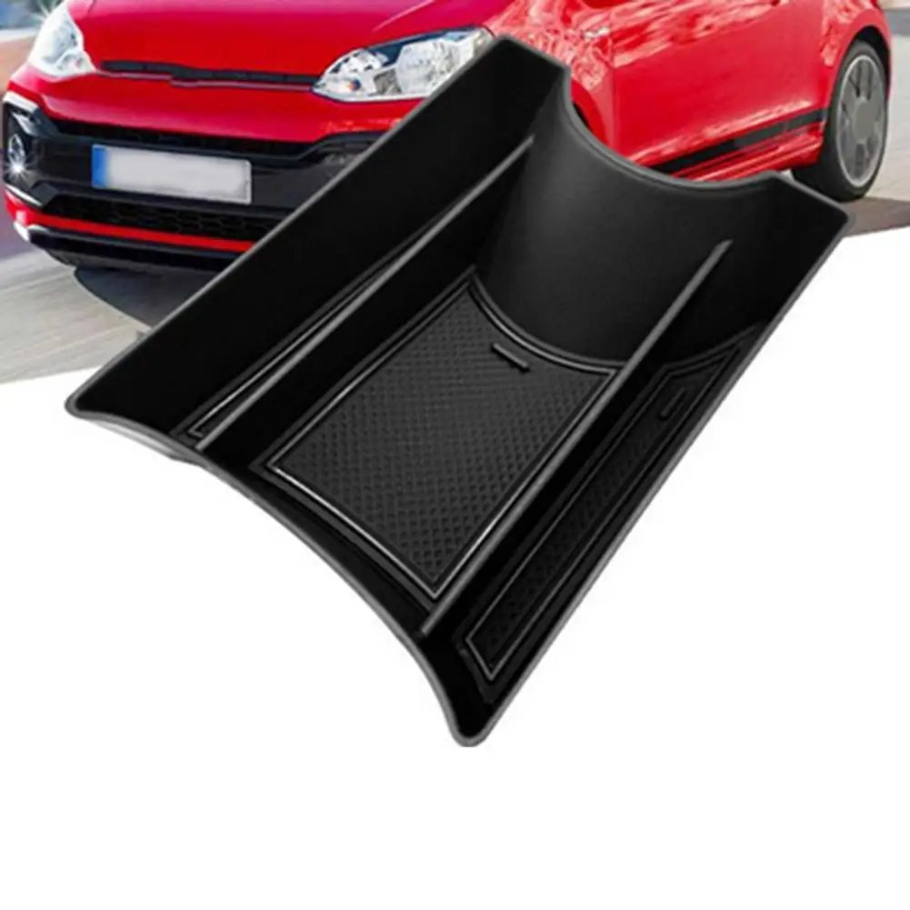 Black Central Armrest Storage Noise Reduction Feature Cleaning Friendly Easy Installation Process Stability During Driving
