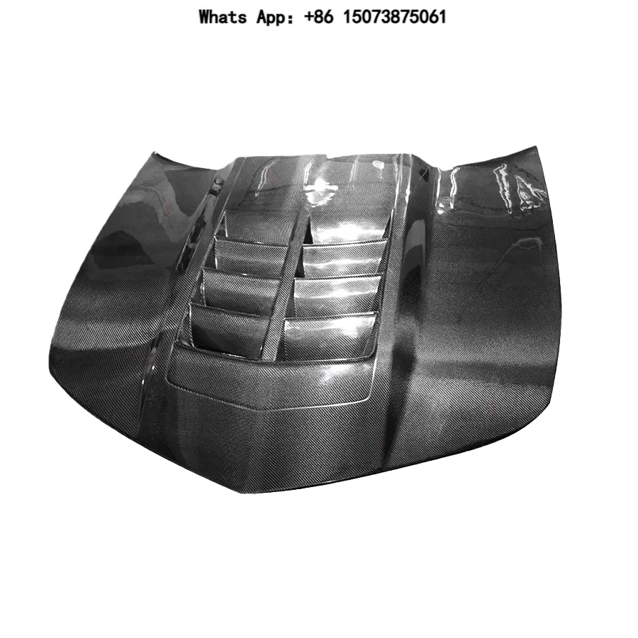 Autoclave Dry Carbon Fiber Hood Vented Bonnet 60% Lighter Than Steel High Strength UV Resistant Auto Parts for Racing