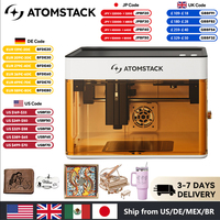 Atomstack P1 Mini Portable Laser Engraver 5W DIY Bluetooth Machine Painted Dog Tag Paper Leather Wooden Stone Logo