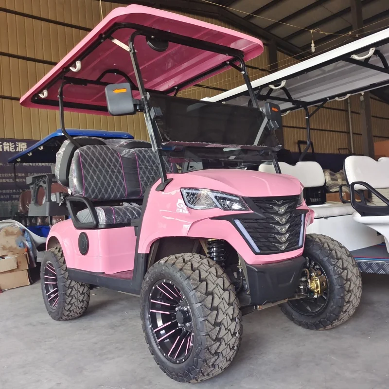 Professional Customized Deluxe Personal Lifted Golf Cart 60/72V Lithium Battery 6 Seater Golf Carts Electric 4 wheeler