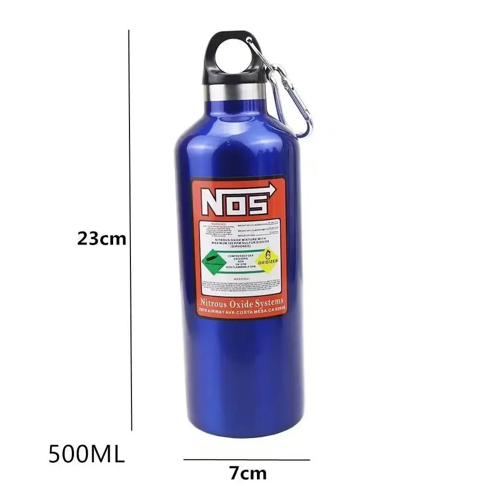 Car Insulation Cup NOS Nitrogen Cylinder Vacuum Stainless Steel Kettle 500ML High-capacity Travel Sports Bottle Water Cup