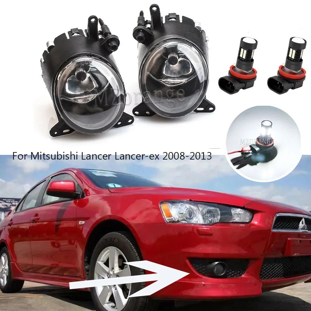 For Mitsubishi Lancer Lancer-ex 2008 2009 2010 2011 2012 2013 Fog lights for lancer x LED Halogen Fog Lamps Headlights