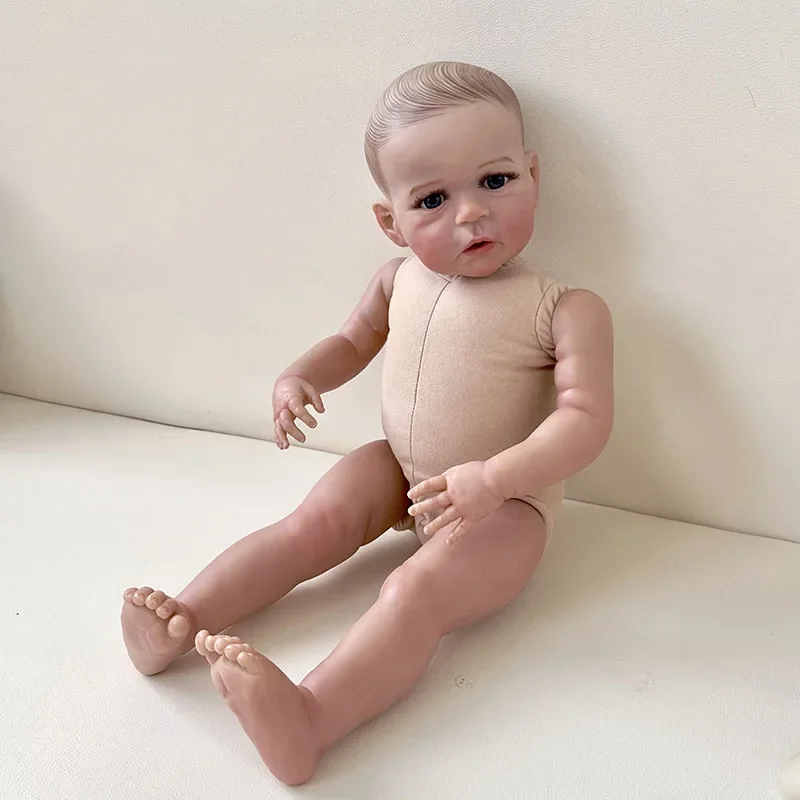 60Cm Reborn Peuter Levensechte Pop Al Geschilderd Afgewerkt Sandie Levensechte Soft Touch 3d Skin Art Pop (Zonder Kleding)