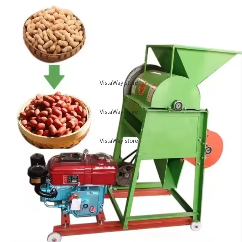 Hot Commercial Small diesel Power Peanut Shelling Machine Agricultural Shelling Machine Automatic Peanut Shelling Machine