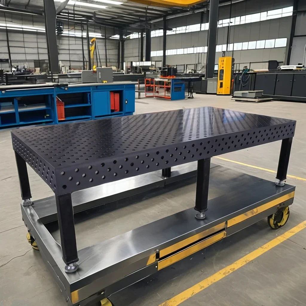 3D Cast Iron New Metal Welding Tables with Fixture for Ro--bot Welding