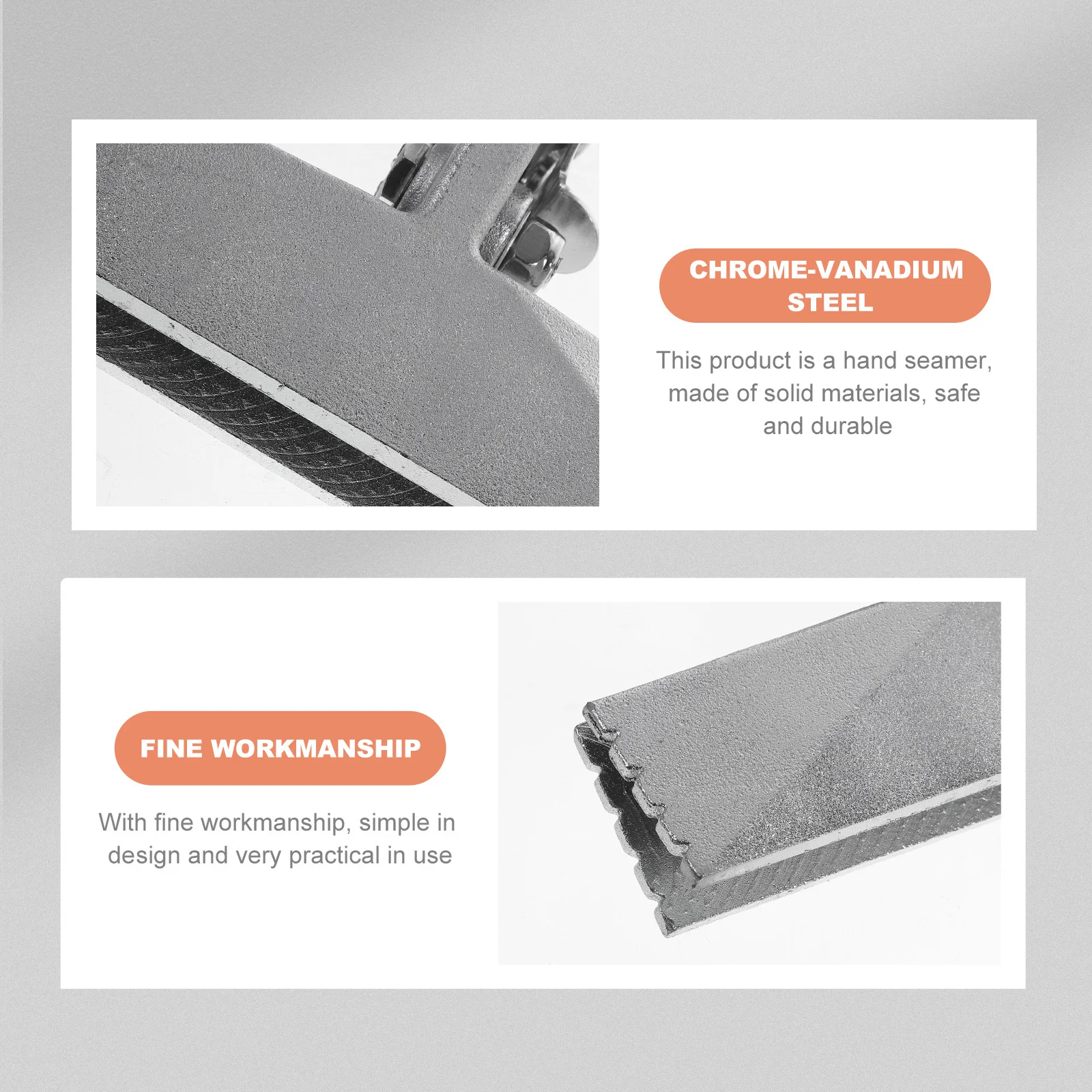 

Sheet Metal Bender Hand Seamer 150mm Ergonomic Metal Flattening Tool for Light Steel Door Window Construction Duckbill Pliers