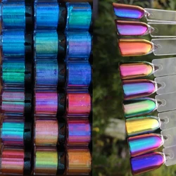 10g Mirror Chameleon Chrome Nail Powder 3D Resin Magic Glitter Chameleon Powder Blue/Purple/Merimaid Chameleon Dust &*&