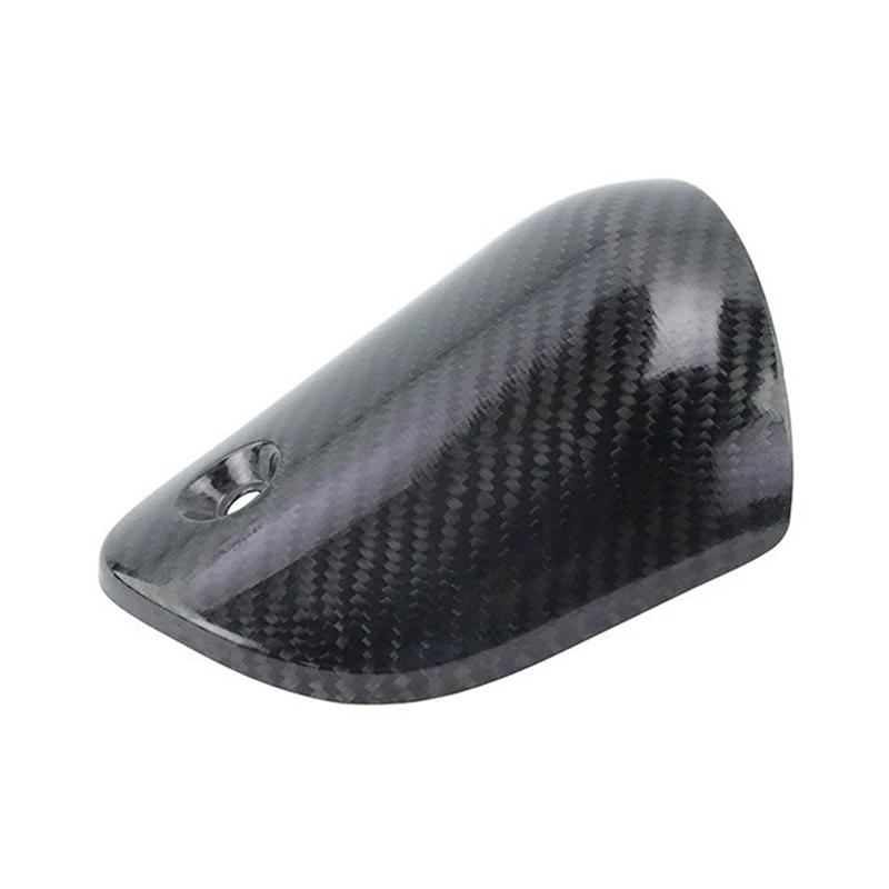 Motorcycle Exhaust Muffler Link Pipe Cover Carbon Fiber Anti-Scald Cap Heat Shield Guard For Honda CB190SS 2017-2022