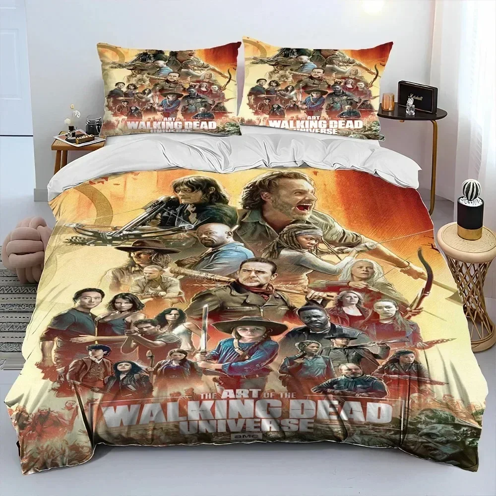 3D Print Horror TV The Walking Dead Lincoln Comfortable Duvet Quilt Cover Pillowcase Bedding Set Bedroom Decoration Home Textile