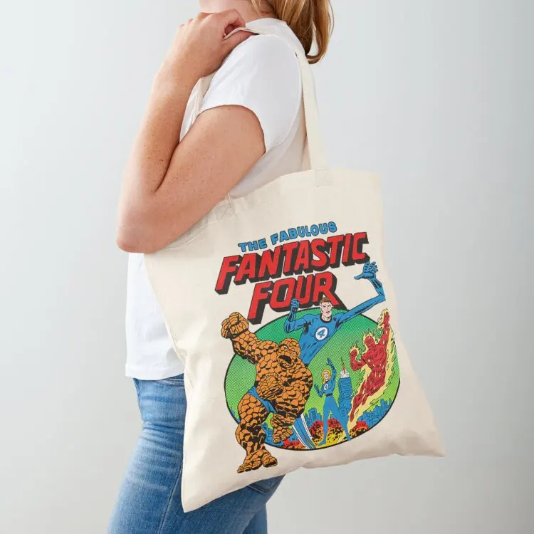 

Comics T-ShirtRetro Fantastic cover Tote Bag Eco bag shopping bags foldable hand bag ladies