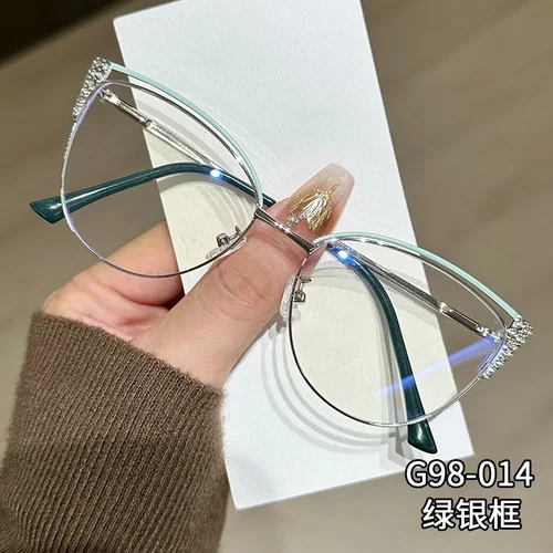 Imagen 2 del producto Gafas de bloqueo de luz azul para mujer, gafas ópticas, protección ocular, gafas para ordenador, gafas de diseñador de marca de moda