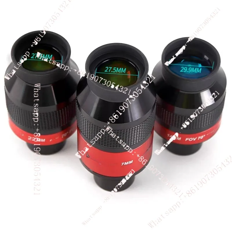 

Широкоугольный окуляр 70° с плоским полем, парфокальный, 7 мм, 14 мм, 22 мм, аксессуары для астрономических телескопов, 1,25 дюйма