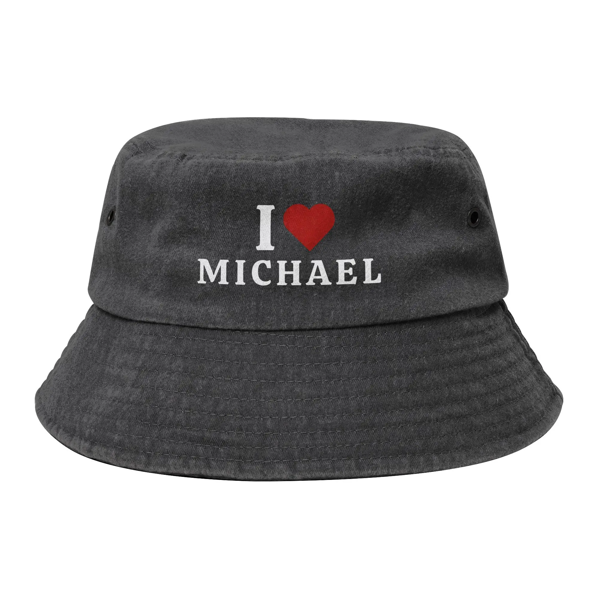 King of Pop Michael Jackson MJ Unisex Bucket Hats Outfit Denim Cotton Fisherman Cap Travel Headwear Bob Hat