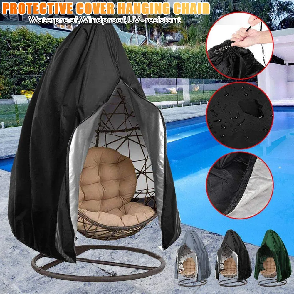 

Durable Large Wicker Egg Swing Chair Covers Egg Chair Covers with Zipper, Waterproof Heavy Duty Swing Chair Dust Cover Outdoor