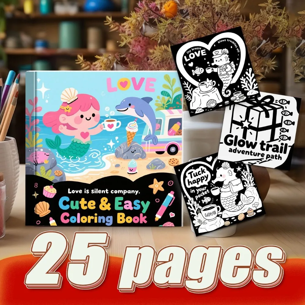 Food Stress Relief Coloring Book Food Art Style Adult Relax Body And Mind Hand Account Decoration High Quality Paper