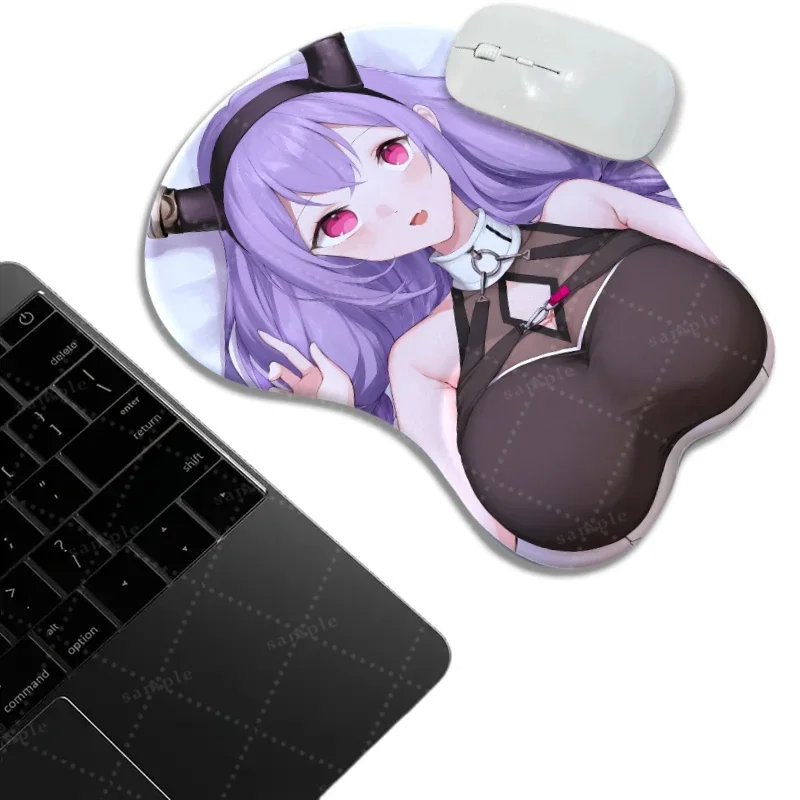 

Blister Packed Arknights Typhon Chest Mouse Pad Anime Desk Mat Gamer Special Wristband with 3d Nipples