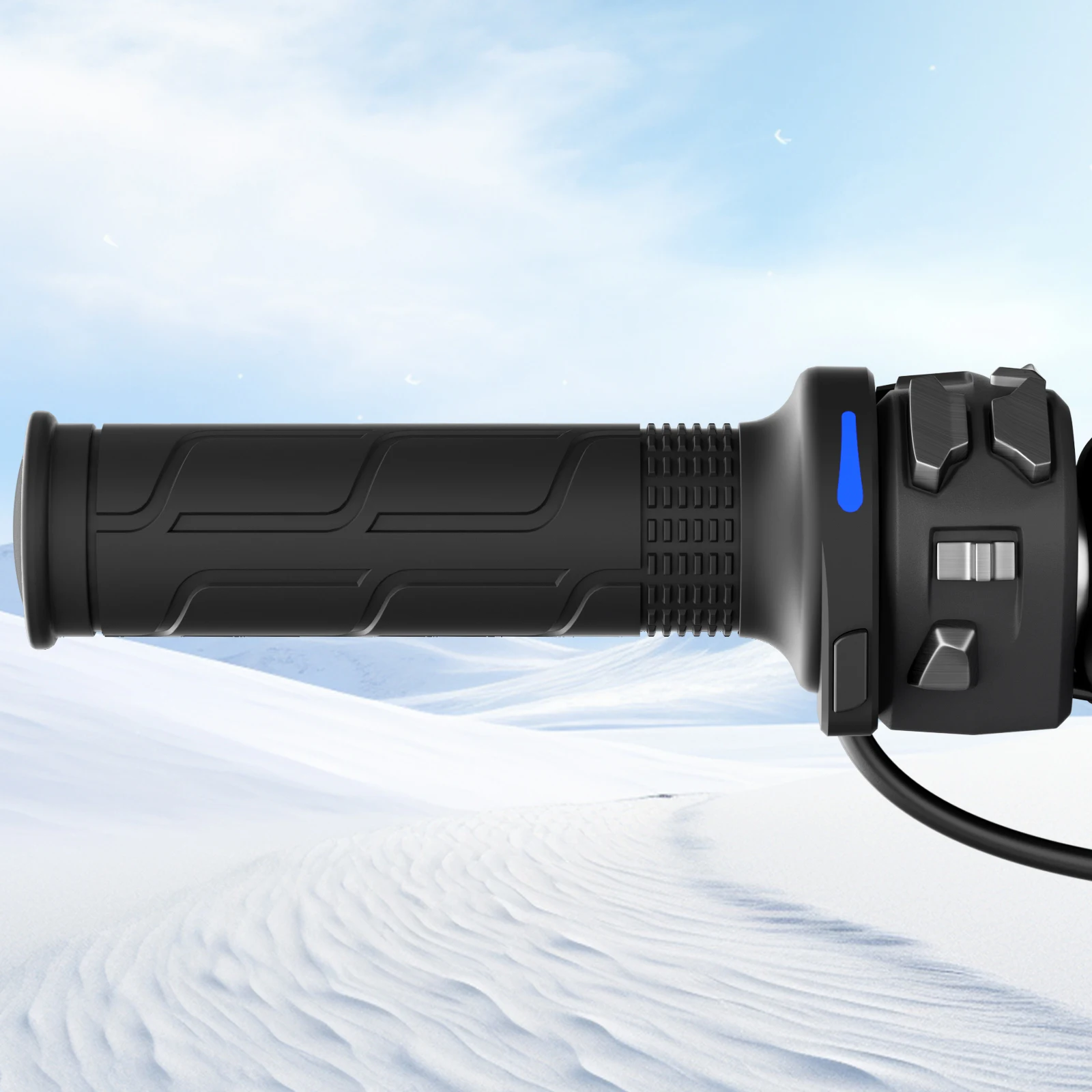 

1 пара 12 В 22 мм мотоциклетные ручки с подогревом, универсальные грелки для рук, регулируемая температура, мотоциклетные ручки с подогревом