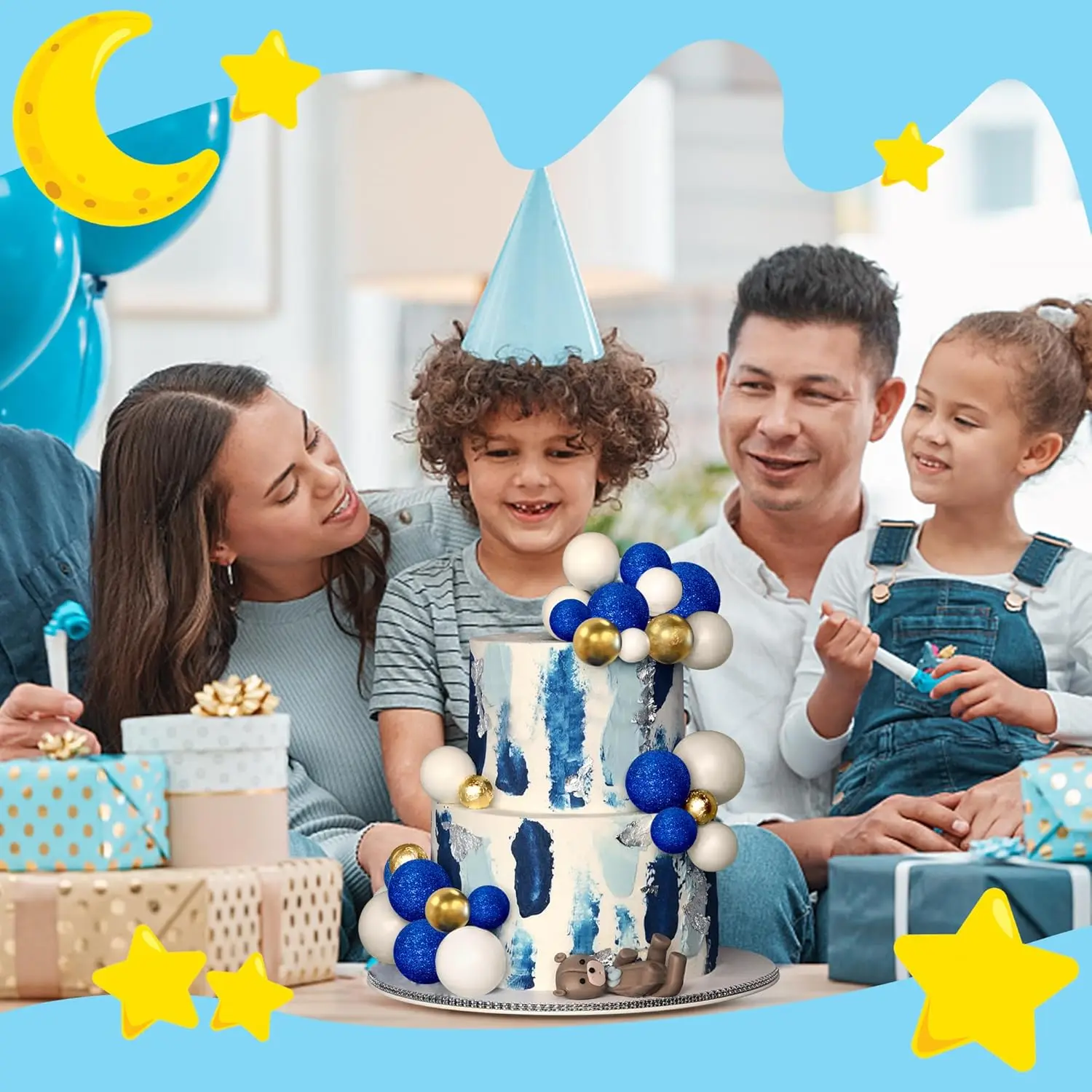32 Stück Ball kuchen Picks bunte kugelförmige Kuchen deckel Perlen kugeln Cupcake Kuchen einsatz Topper für Geburtstags feier Hochzeits dekor – Detail 26