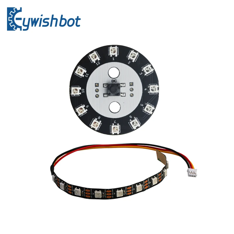 

WS2812B SK6812 full-color LED flowing slide light strip12 bit RGB light ring intelligent full-color light ring development board