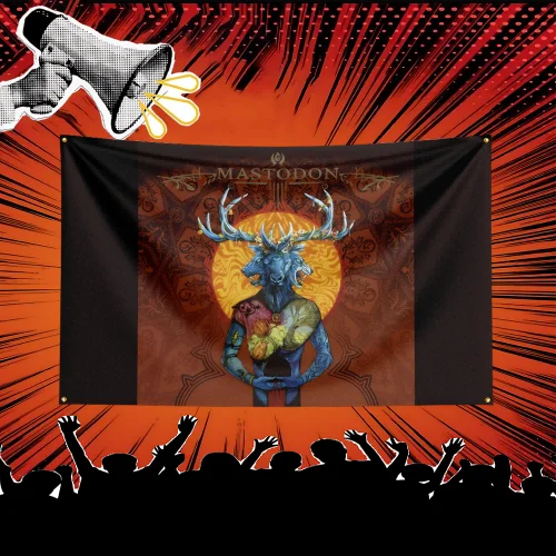 Mastodon Inspired Rock Music Flag 3x5 FT Polyester Banner For Bedroom Wall Decor Music Fans Gift