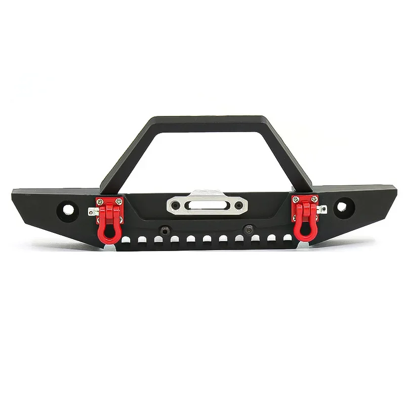 Simulatie Accessoires Metalen Voorbumper RC4WD Front Anti-collision Bumper met Licht voor SCX10 TRAXXAS Klimmen Auto TRX4