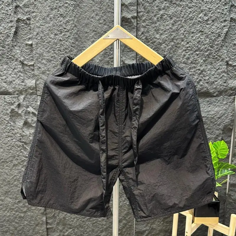 Men Sports Shorts Thin Quick Dry Breathable Casual Classic Resistant Shorts Pants Drawstring Beach Cargo Shorts Men Clothing