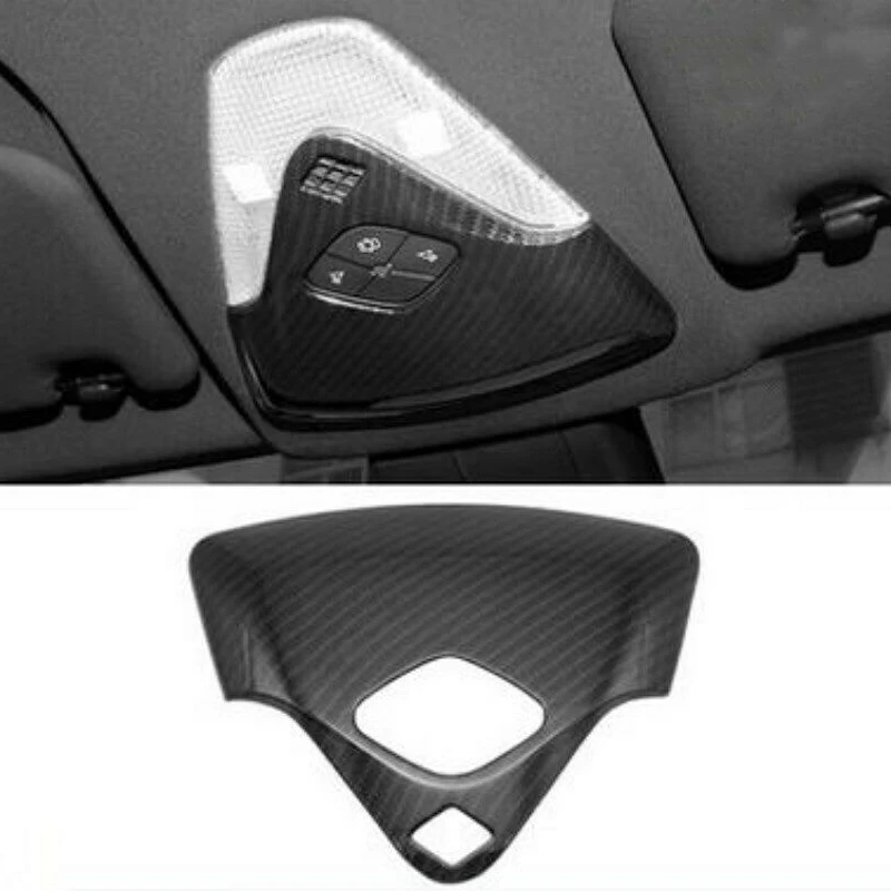 3 Pcs Car Accessories: 1 Pcs Car Front Reading Light Cover & 2 Pcs Front Door Window Triple-Cornered A Column Cover