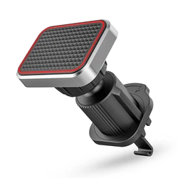 Magnetic Car Phone Holder Vent 2025 Upgrade 6X Strong Magnets, Universal Mobile Phone Mount Hook, 360 Rotating Air Vent Cradle