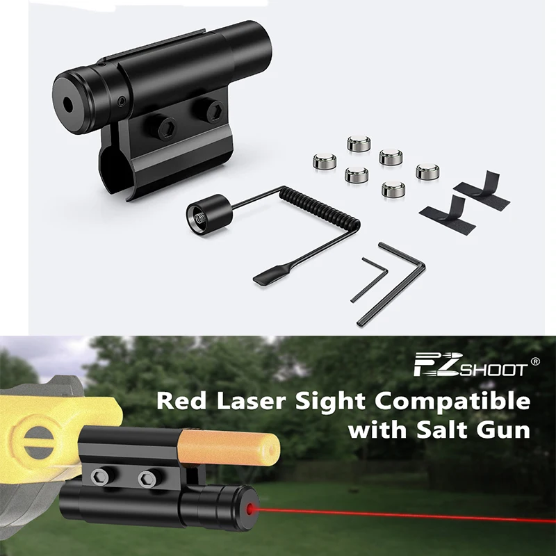 

EZshoot Red Laser Sight Compatible wih Insect Salt Gun 2.0 and 3.0 with Integral Mount for Handgun Rifle Sighting Hunting