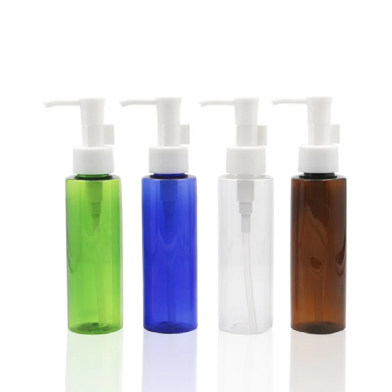 

100ml120ML round plastic PET BOTTLE toilet water lotion emulsion serum essential toner skin care cosmetic packing