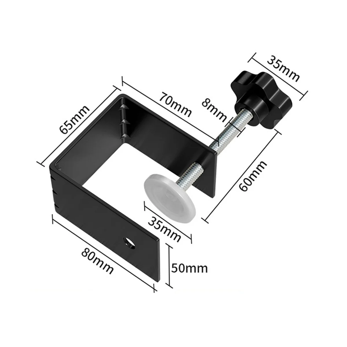 

Надежный зажим для установки передней панели ящика, аппаратный зажим C, толще 3 мм, направляющая для сверла ящика, U-образный зажим (4 шт.)