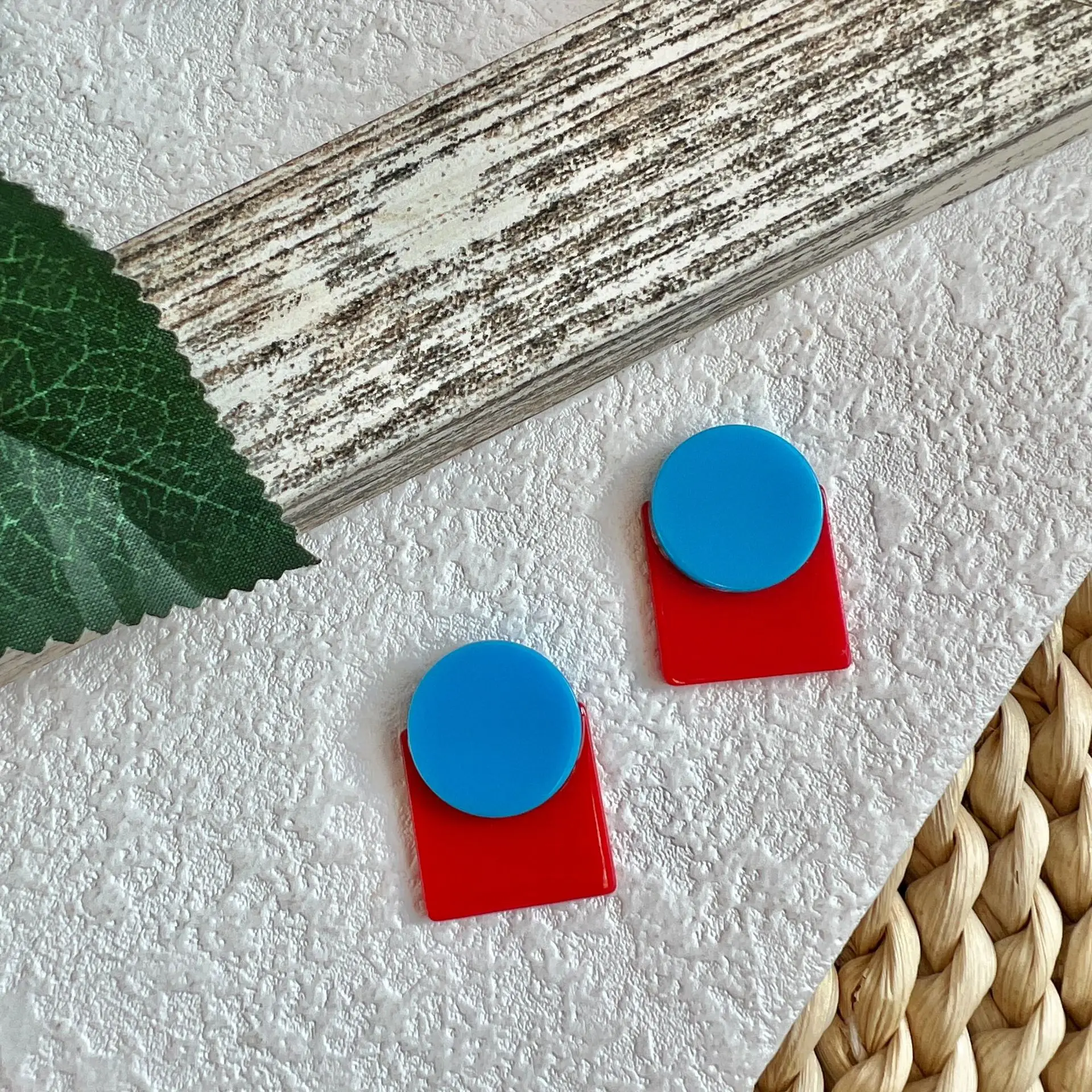 10pcs Colorful Acrylic Flat Back Resin Cabochons Diy Phone Case Hair Clips Earring Accessories Jewelry Findings Decorations