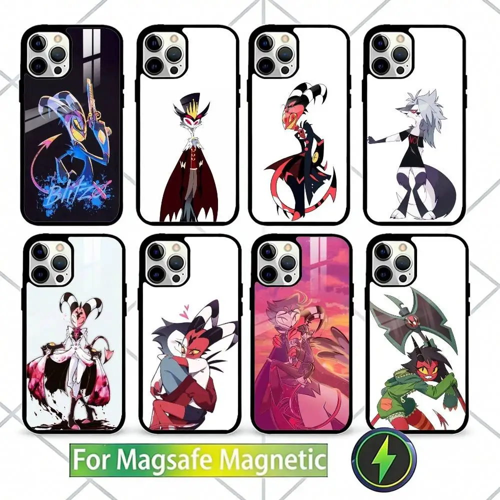 

Anime H-Helluva B-Boss Phone Case For iPhone17,16,15,14,13 Plus,Pro Max Magnetic For Magsafe Wireless Charging