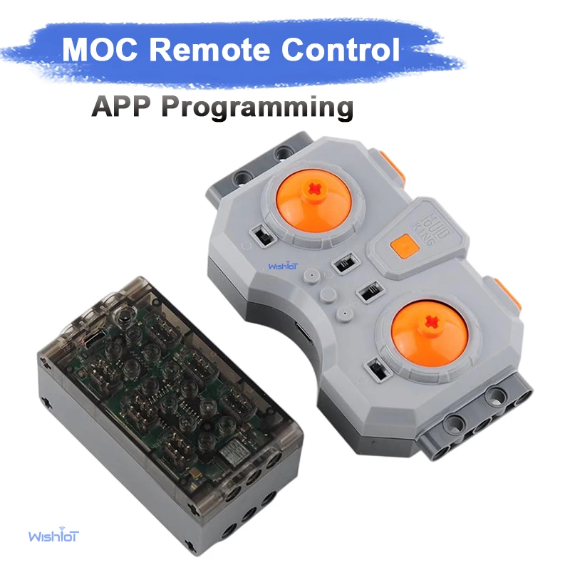 Technical 6 Channel Remote Control 6.0 Powered Module High Power Fast Charge APP Speed Control MOC Car Model Modification Toy