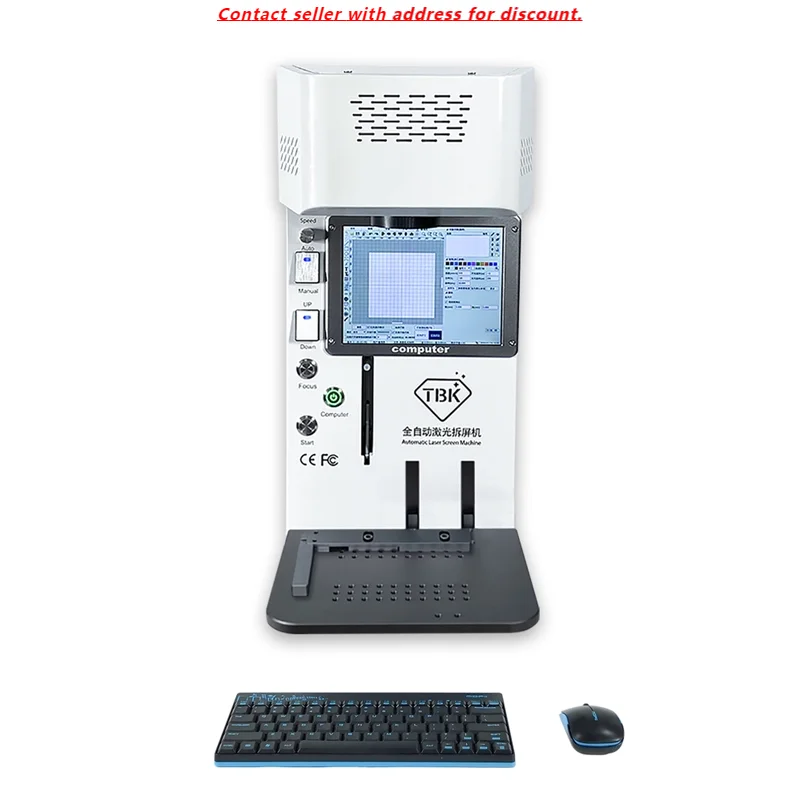 Mobile Phone Back Crack Glass Cover Remover Repair LCD Screen Laser Marker Back Cover Cutting Separator Machine